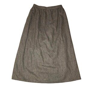 Vtg West Bound Gray Wool Blend Skirt Size 10 Fully Lined A-Line Below the Knee